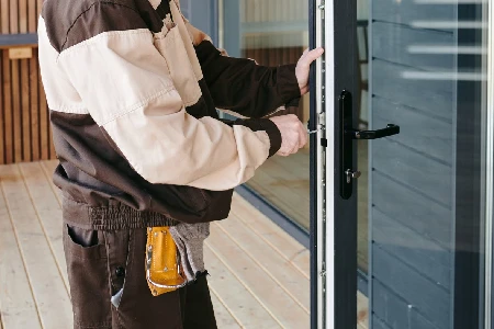 Cleaning And Polishing Glass Door Installation in Dania Beach, FL